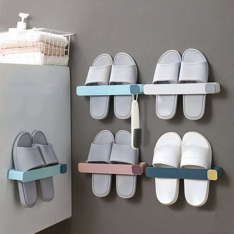 

2pcs Wall Mounted Random Color Shoes Rack, Multicolor