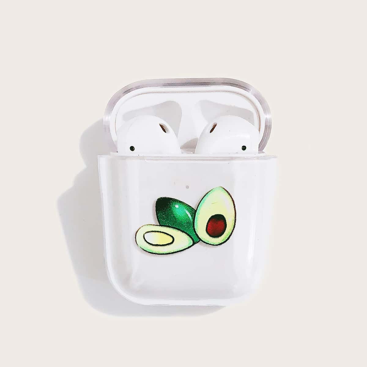 

Avocado Print AirPods Case, Clear