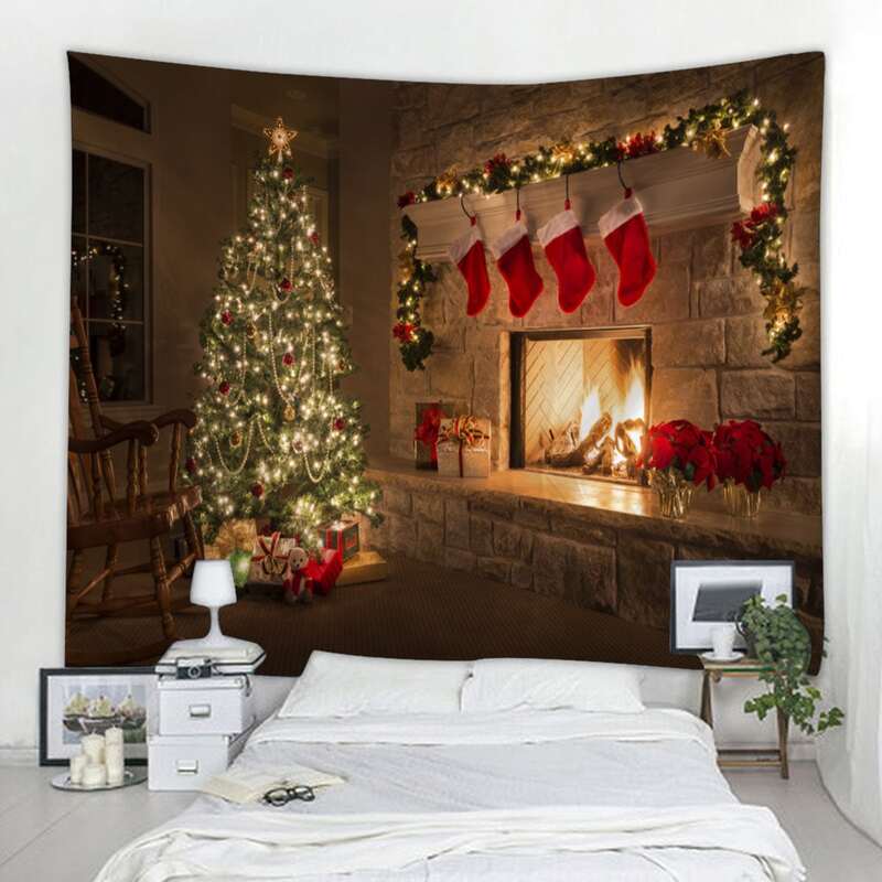 

Christmas Pattern Tapestry, Multicolor