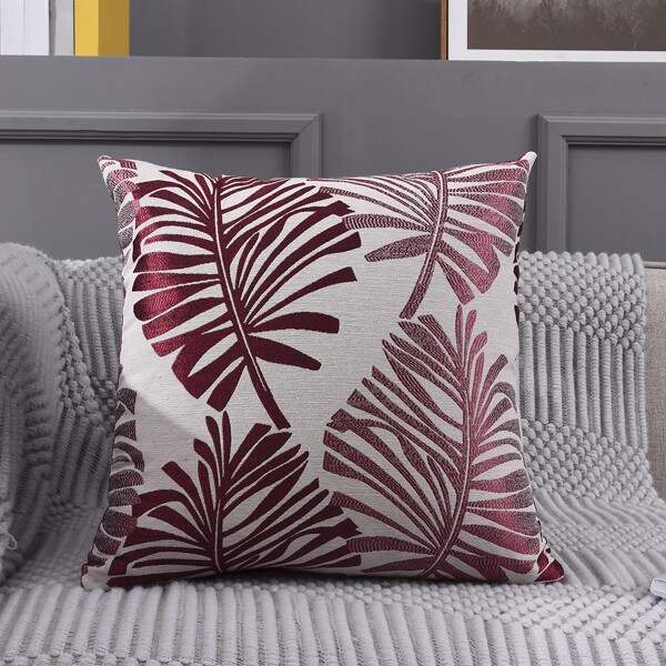 

Leaf Pattern Cushion Cover Without Filler, Multicolor