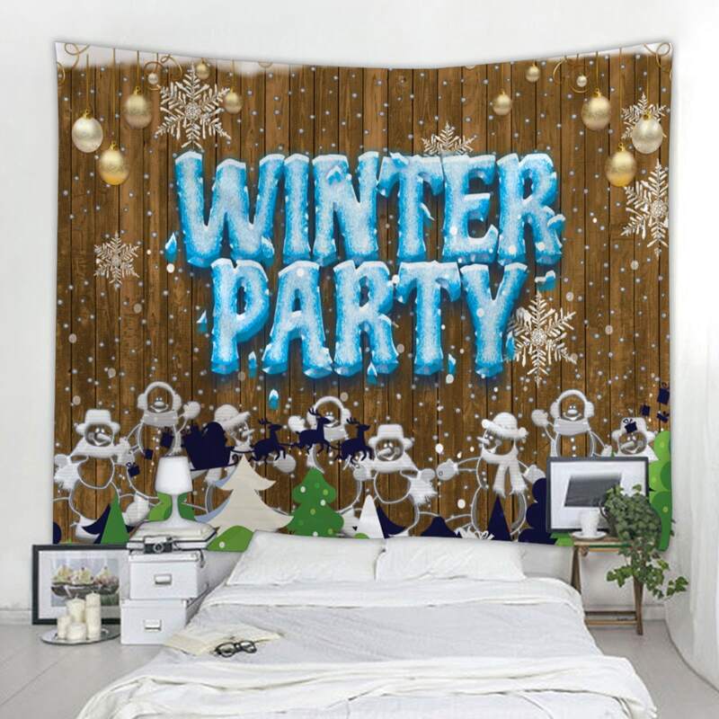 

Christmas Snowman Print Tapestry, Multicolor