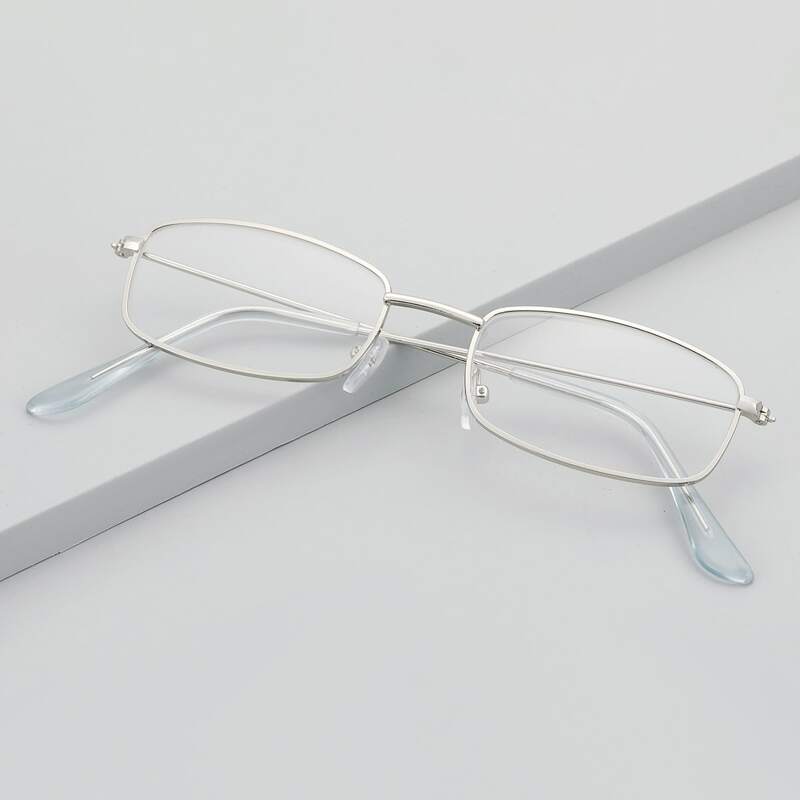 

Guys Metal Frame Glasses, Silver