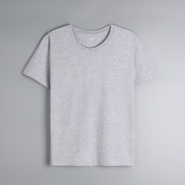 

Solid Crew Neck Tee, Grey