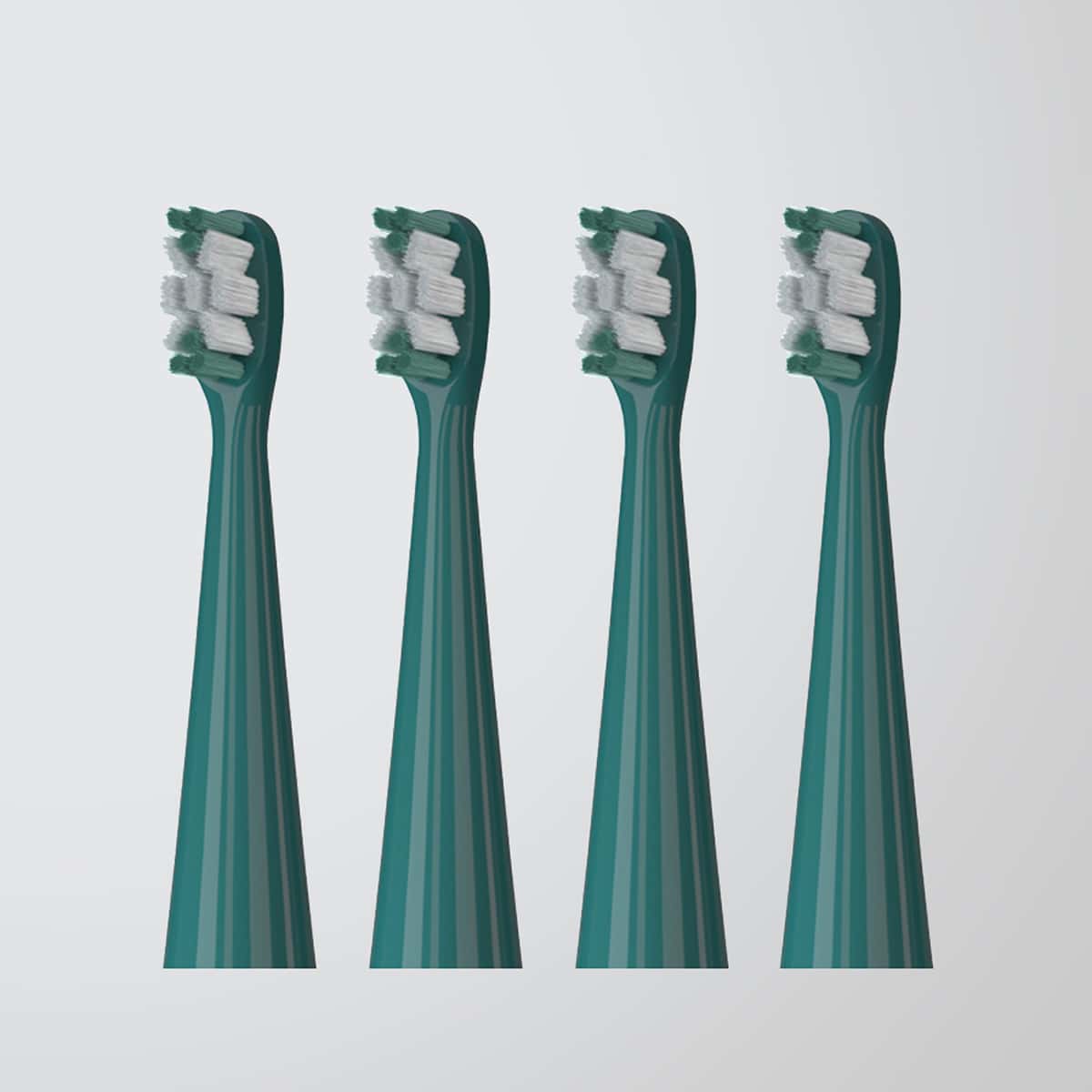 

4pcs Electric Toothbrush Head, Green