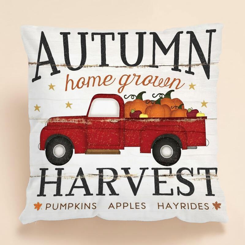 

Car & Letter Print Cushion Cover Without Filler, Multicolor