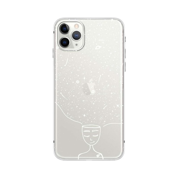

Прозрачный чехол для iPhone с мультипликационным рисунком