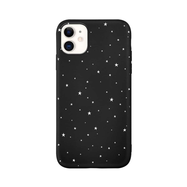 

Star Print iPhone Case, Black