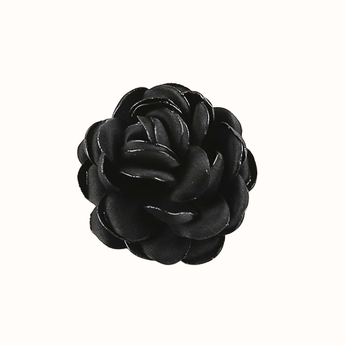 

3D Flower Decor Pop-Out Phone Grip, Black