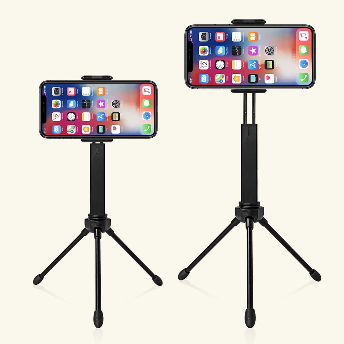 

Collapsible Phone Tripod Holder, Black