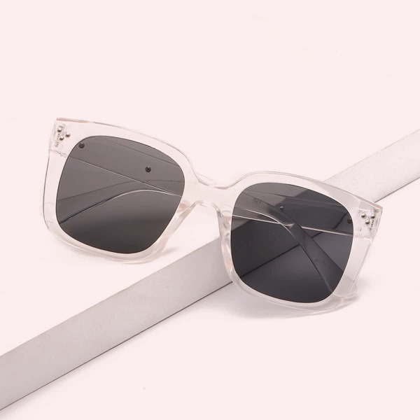 

Studded Decor Acrylic Frame Sunglasses