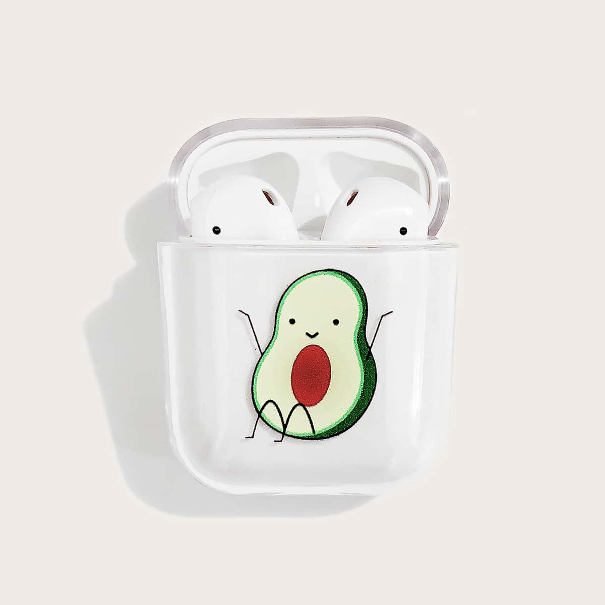 

Cartoon Graphic AirPods Case, Clear