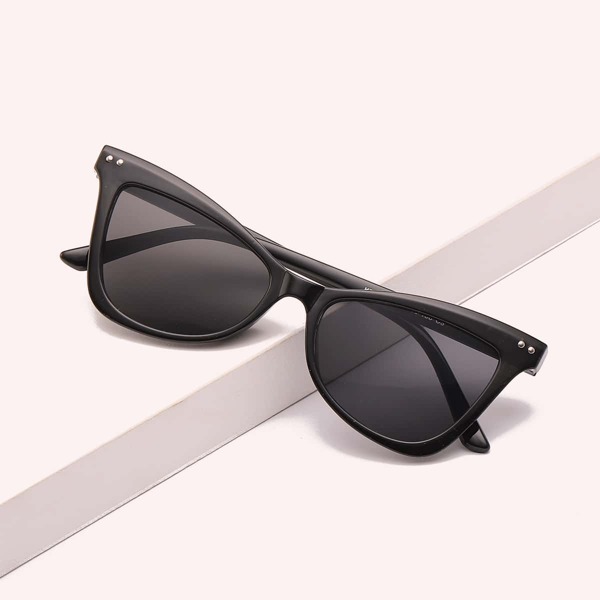 

Studded Decor Acrylic Frame Sunglasses