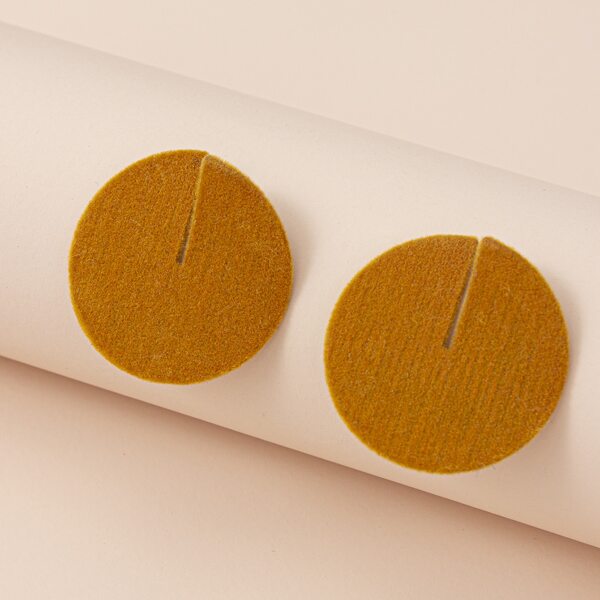 

Round Stud Earrings, Orange