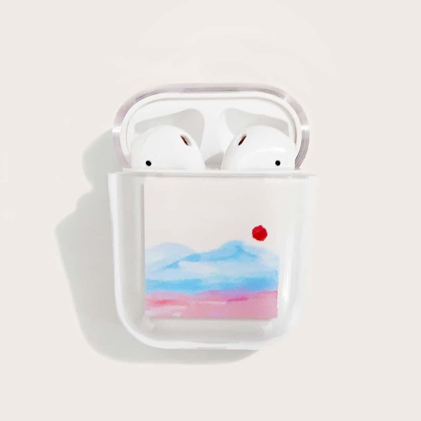 

Чехол для AirPods с принтом пейзажа, Прозрачный