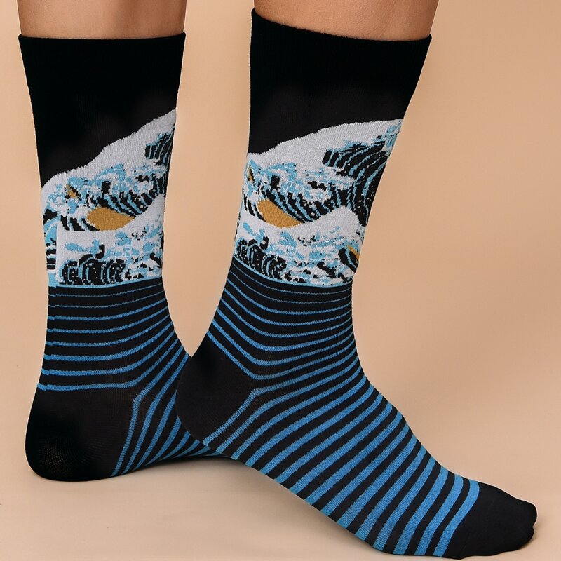 

Guys Striped Pattern Socks, Multicolor