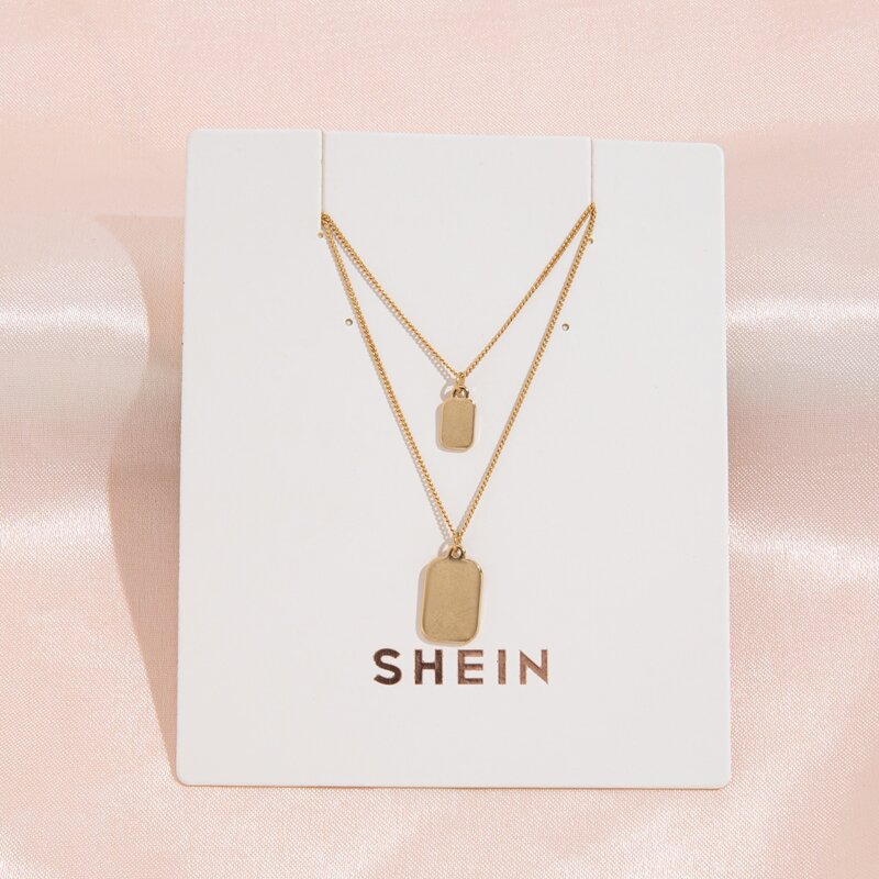 

Geo Layered Necklace, Gold