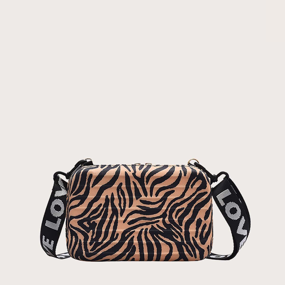 

Tiger Striped Box Bag, Multicolor