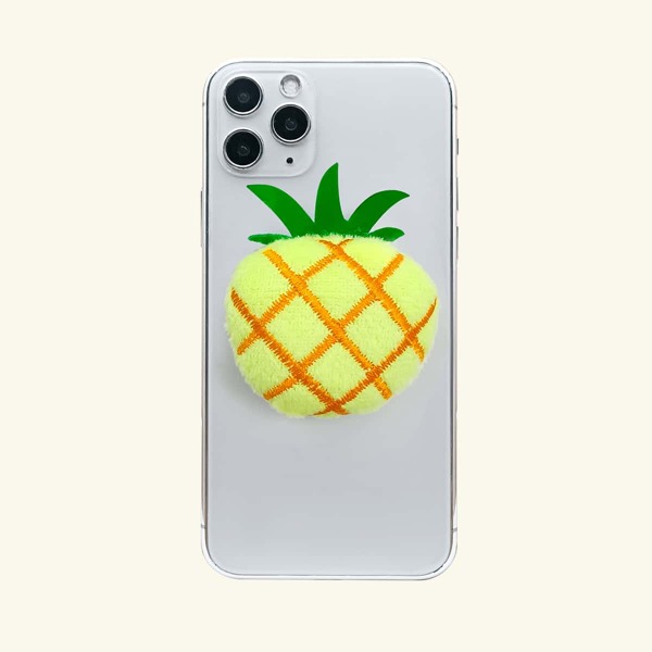 

Pineapple Design Pop-Out Phone Grip, Yellow
