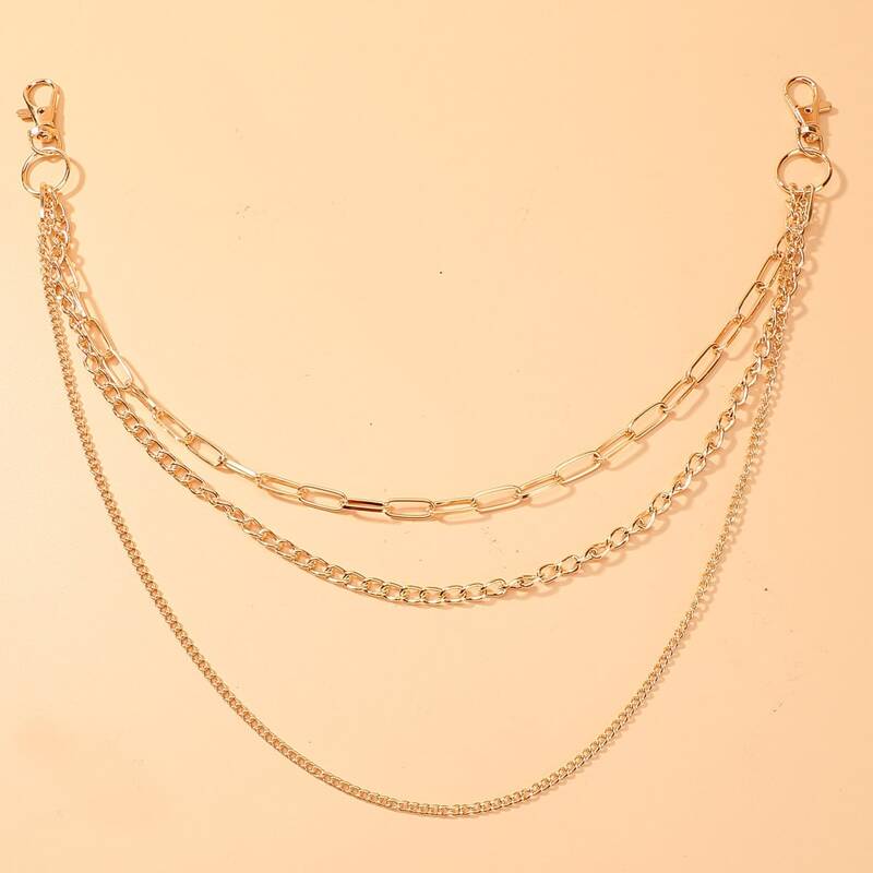 

Layered Chain Belt, Gold