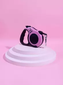 可伸縮狗繩自動伸縮 - 粉色 - 查看 2