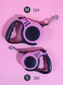 可伸縮狗繩自動伸縮 - 粉色 - 查看 5