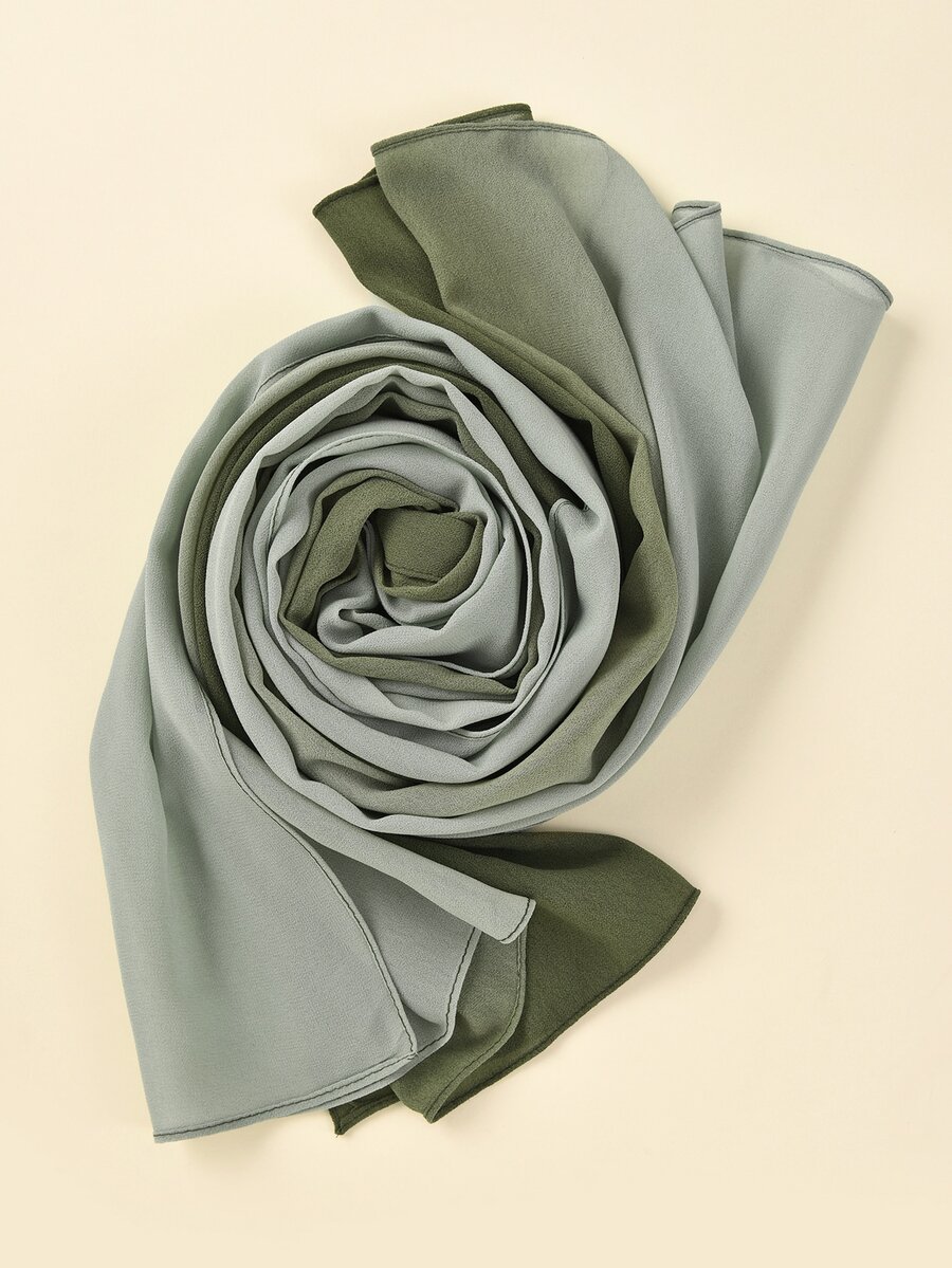 1pc HandPainted Ombre Long Scarf, For Beach And Sun Protection