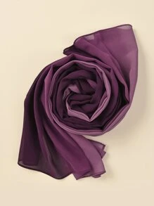 1st Gradient Handmålad Lång Scarf Strand Solskydd Halsduk Huvudduk Casual Arab Turban  Vinter Höst - Blåröd - Visa 2