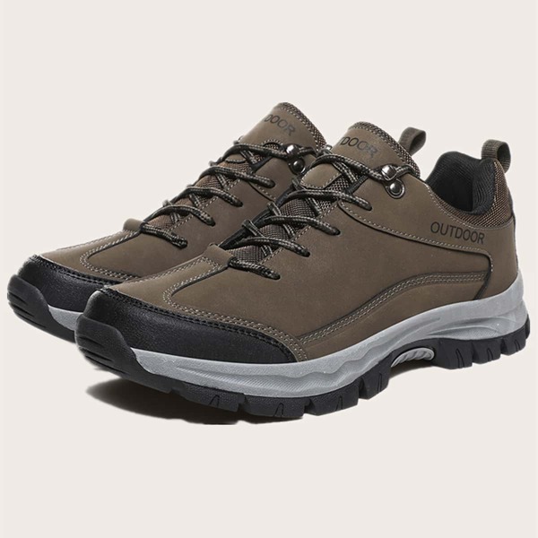 

Men Lace-up Front Wide Fit Sneakers, Brown