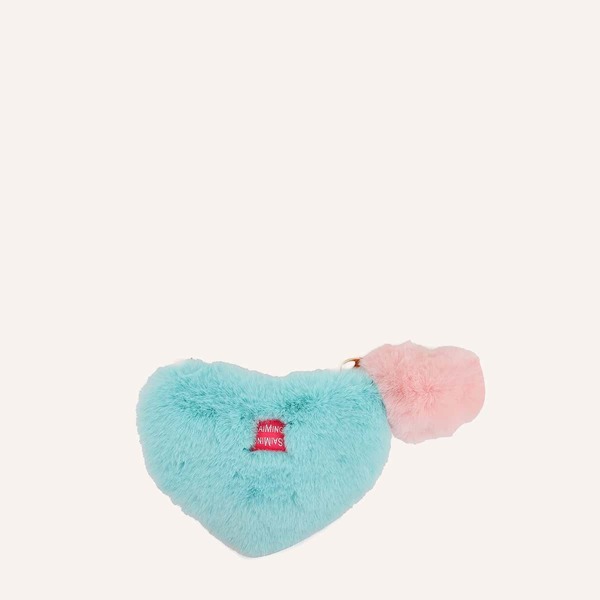 

Heart Design Fluffy Crossbody Bag, Multicolor