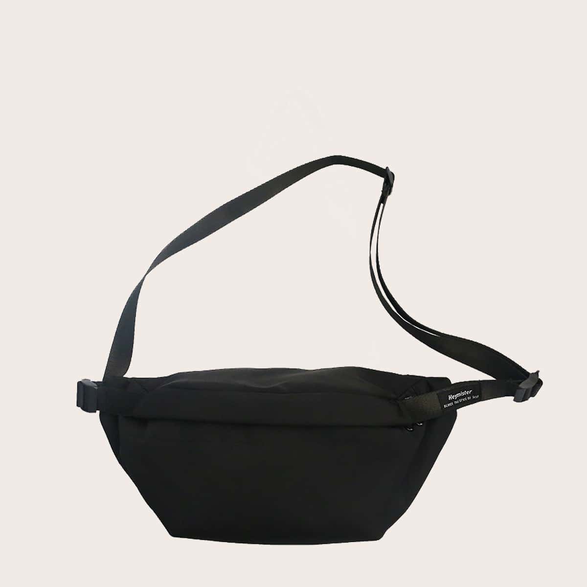 

Guys Minimalist Fanny Pack, Black