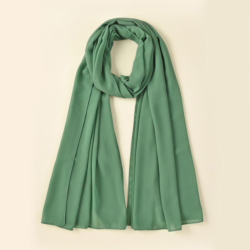 

Simple Plain Scarf, Green