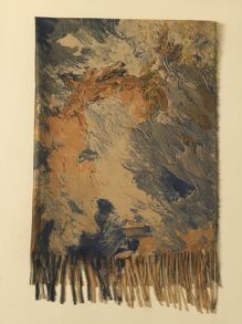 Boho Fringe Shawl Scarf For Daily Wear - Multicolor - View 5