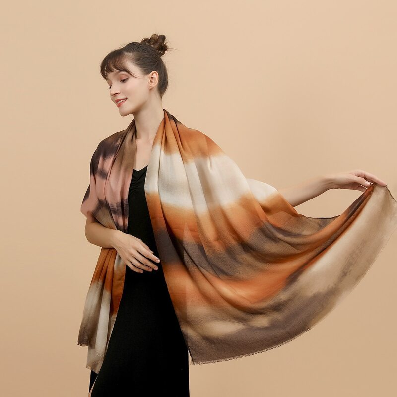 

Tie Dye Pattern Scarf, Multicolor