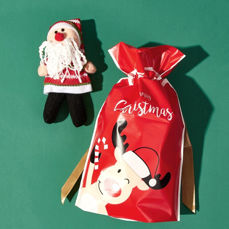 

1pc Blind Christmas Bag With Random Santa Claus Doll, Red