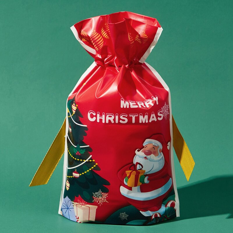 

1pc Christmas Santa Claus Gift Bag, Red