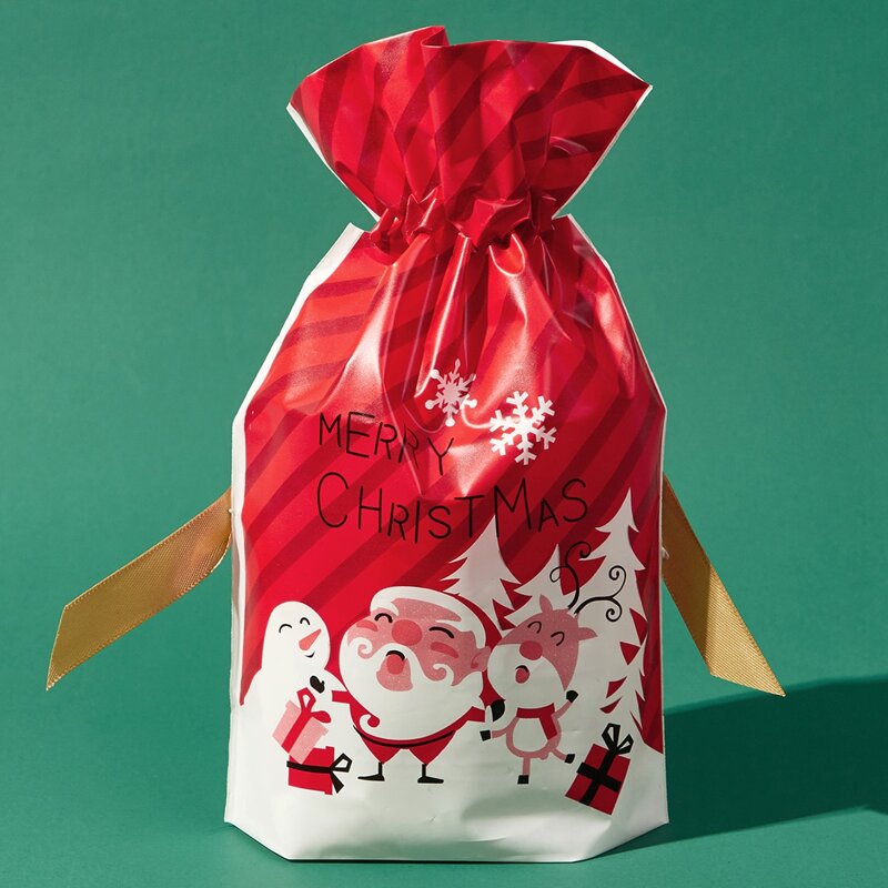 

1pc Christmas Santa Claus Gift Bag, Red