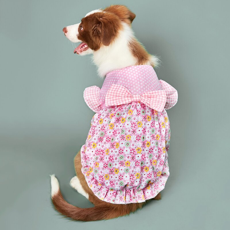 

Polka Dot Dog Dress, Pink