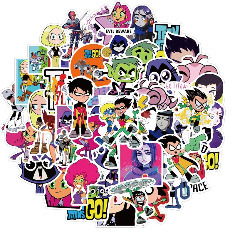 

50pcs Cartoon Figure Sticker, Multicolor