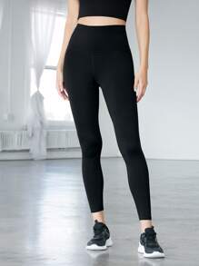MOTF PREMIUM Quần skinny Xà cạp yoga Liền mạch Căng cao Tập thể dục Quần tất - màu đen - Xem 8
