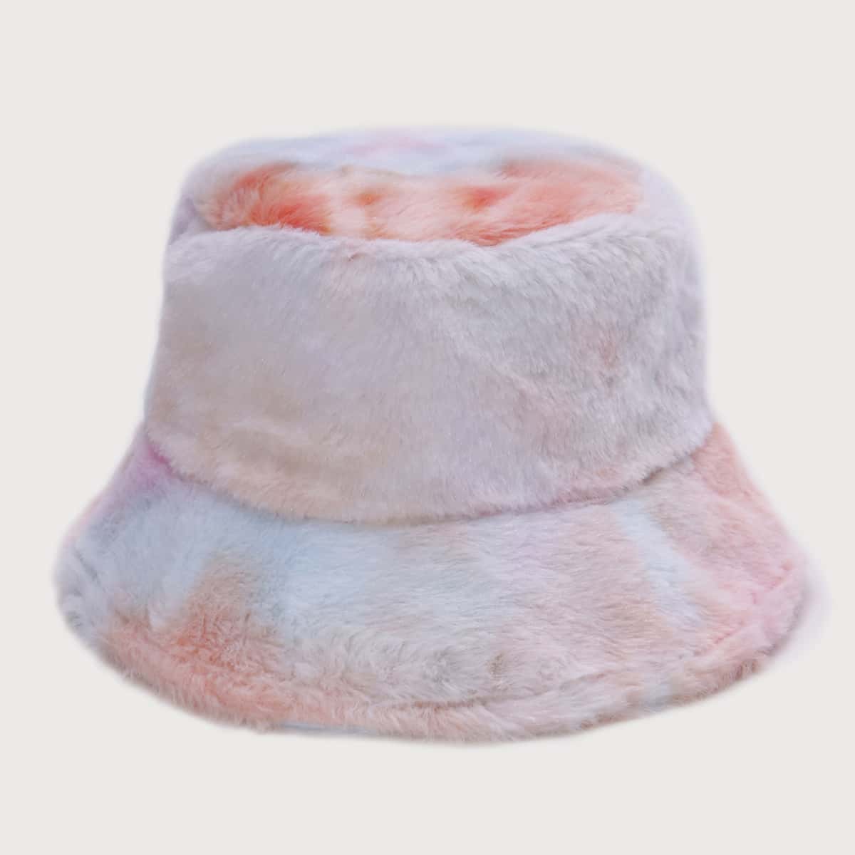 

Tie Dye Fluffy Bucket Hat, Multicolor