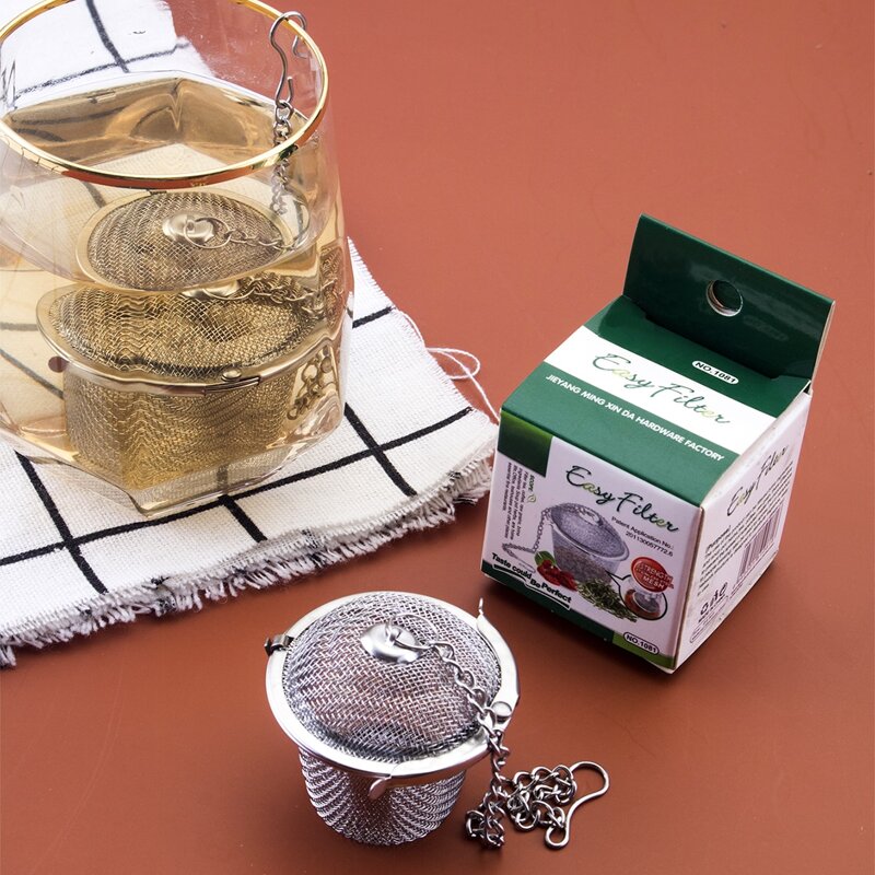 

2pcs Stainless Steel Tea Filter Set, Silver