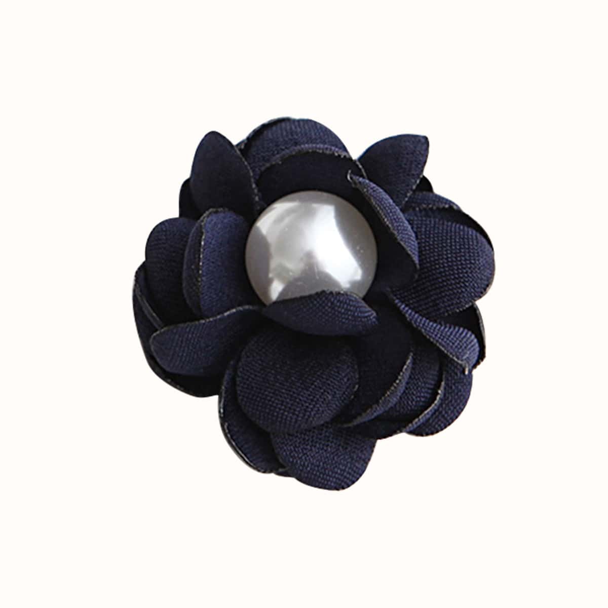 

Faux Pearl Decor 3D Flower Stand-Out Phone Holder, Black