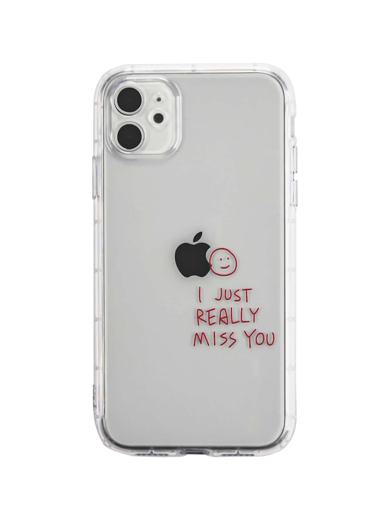 Funda compatible con iphone con letra - transparente - Ver 1