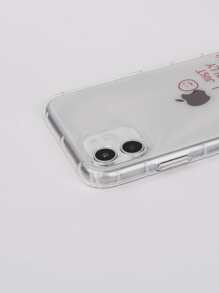 Funda compatible con iphone con letra - transparente - Ver 3