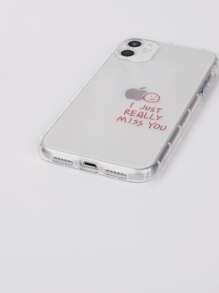 Funda compatible con iphone con letra - transparente - Ver 5