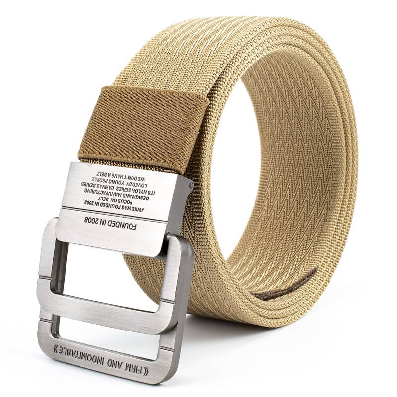 

Guys Metal Buckle Tape Belt, Camel