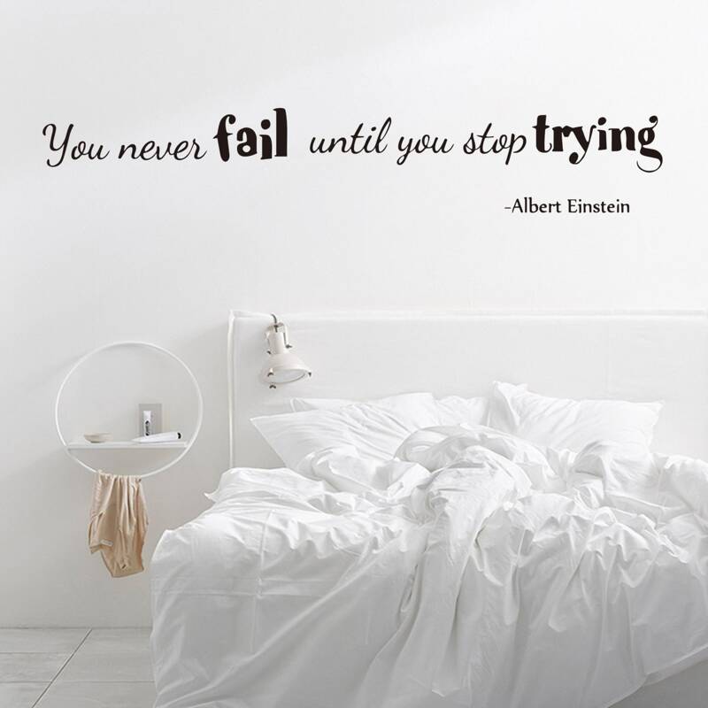 

Slogan Graphic Wall Sticker, Black