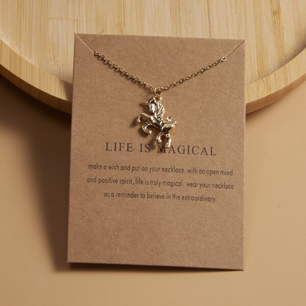 

Minimalist Pendant Necklace, Gold