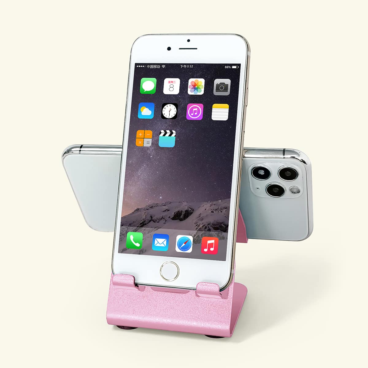 

Solid Desktop Phone Holder, Pink