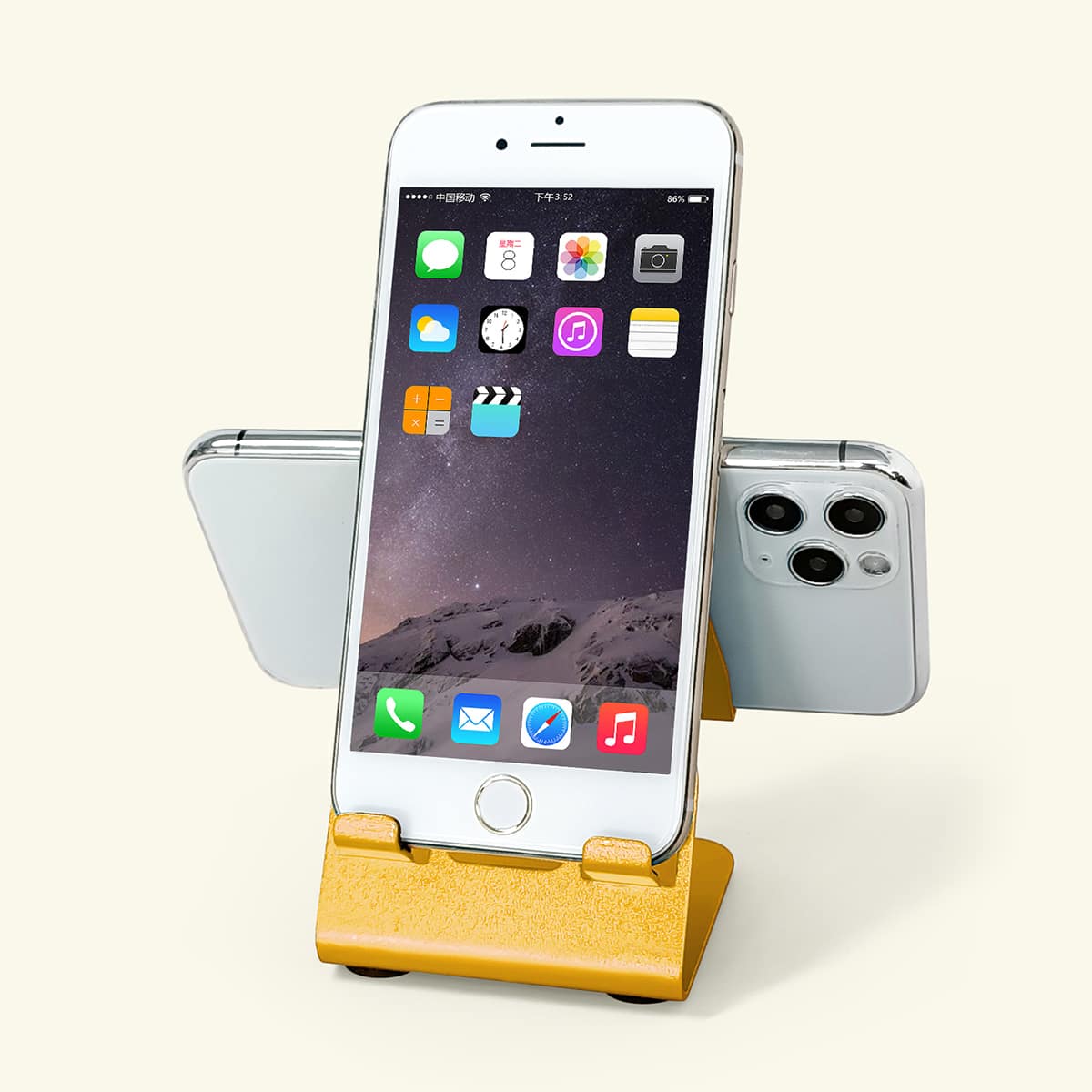 

Solid Desktop Phone Holder, Yellow